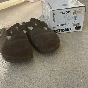 Birkenstock Boston Fur